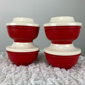 Tupperware Set of Serve n Seal Four Bowls With Lids